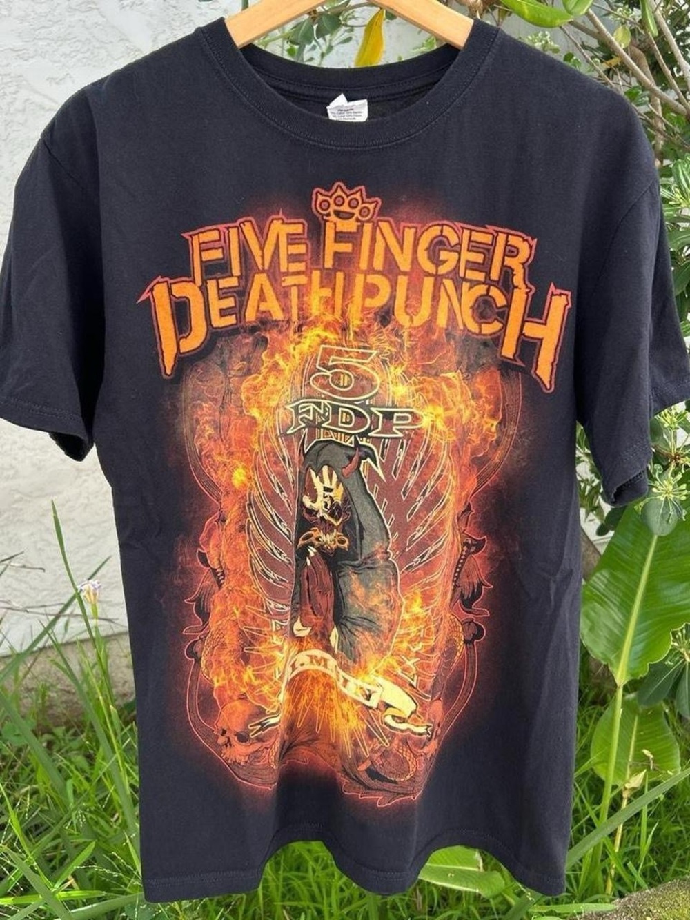 Five Finger Death Punch 5FDP Metal Band Graphic T Shirt Black M